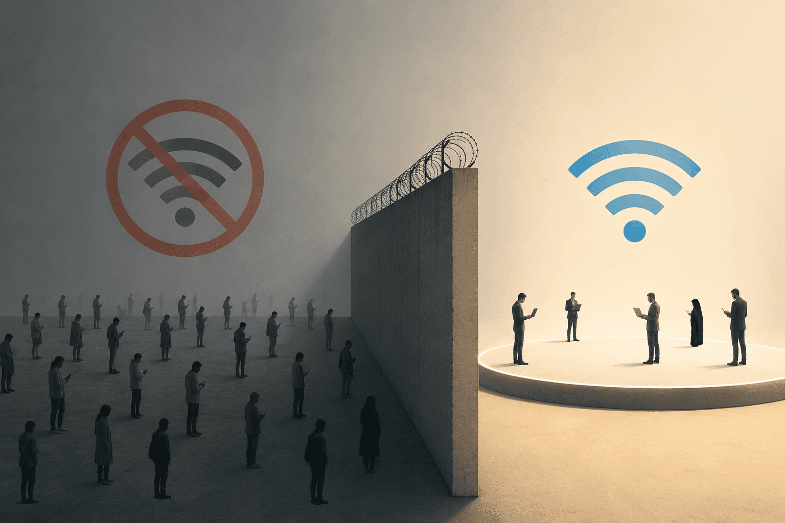 Internet Shutdown For The Many, Access For The Few image 1